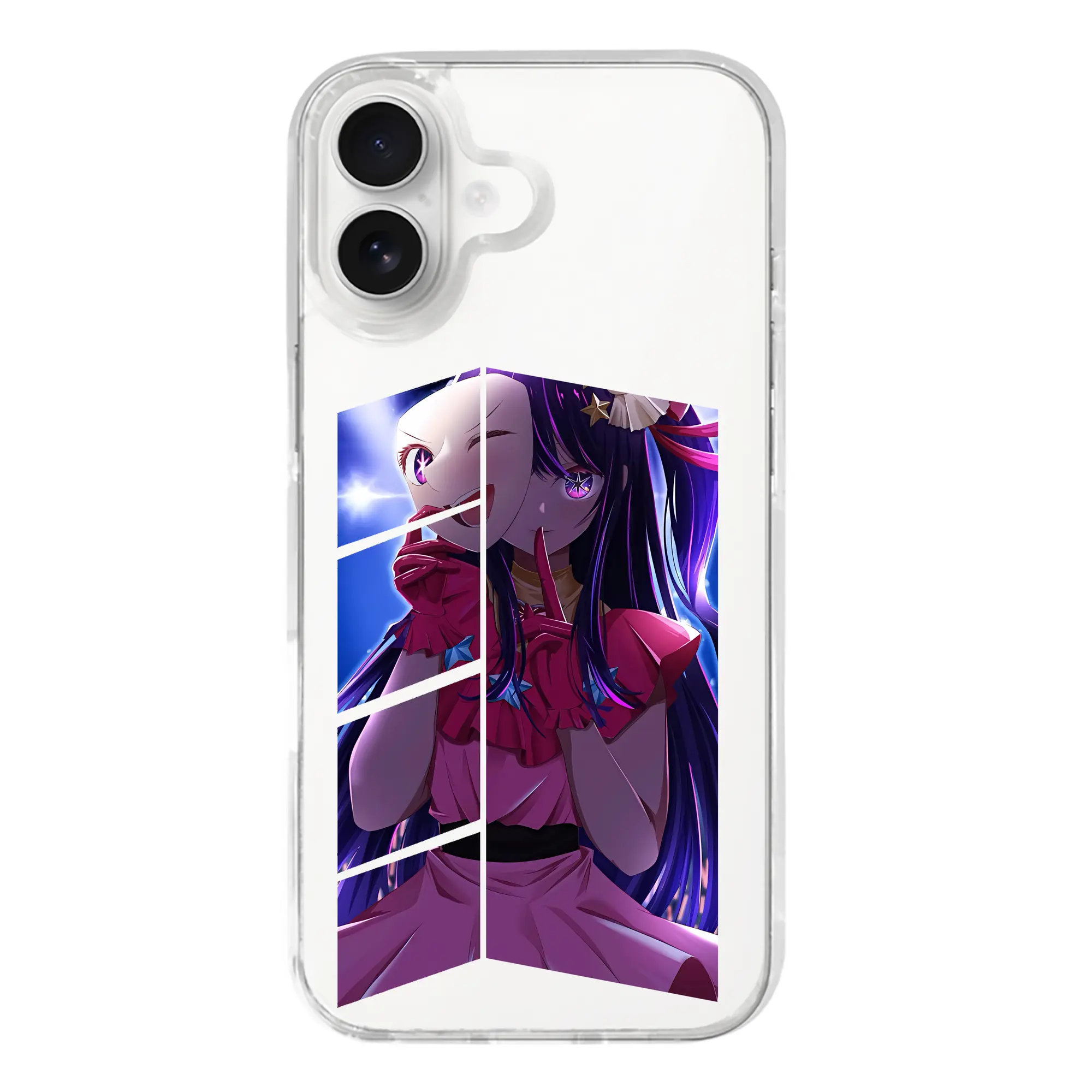 推しの子 グッズ,星野アイ - iPhone 17シリーズ 透明スマホケース – 薄型・耐衝撃・精密フィット保護カバー